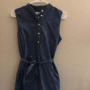 Grana Sleeveless Chambray Shirt Dress